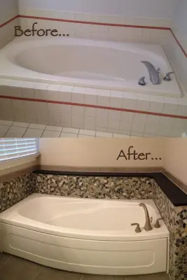 Pebble Bath and Shower Fixtures — Kitchen Remodeling project by Ray Tile & Bath