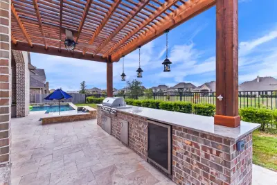 Katy, TX Pergola and Outdoor Kitchen Project — Kitchen Remodeling project by DGB Construction & Remodeling