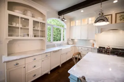 White Flat Panel Kitchen — Kitchen Remodeling project by Walters Cabinets, Inc.
