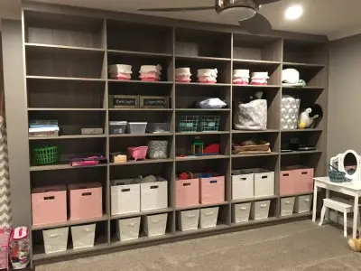 Playroom Organizer Unit — Kitchen Remodeling project by Straight Edge Construction Group