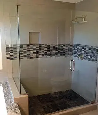 Plymouth Primary Bathroom — Kitchen Remodeling project by Neighborhood Building & Remodeling Co.