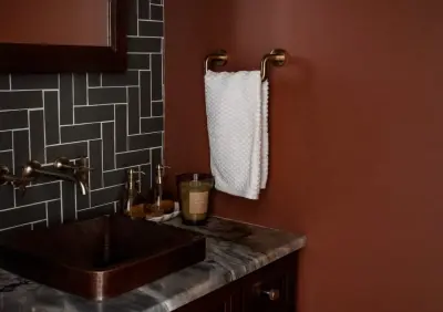 Chagrin Falls Powder Room — Kitchen Remodeling project by Element Design Build Remodel