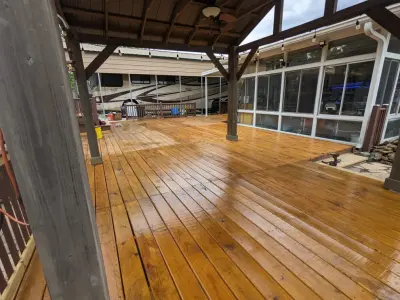 Outdoor Patio with Enclosed Swimming Pool — Kitchen Remodeling project by Veteran Renovation And Construction