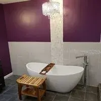 Violet Restroom — Kitchen Remodeling project by Hallowed Ground Home Improvement LLC