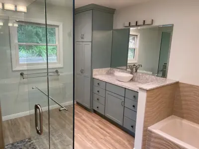Master Bathroom Renovation — Kitchen Remodeling project by Castle Construction Of Santa Barbara