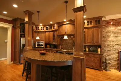 Repurposed Brick Kitchen — Kitchen Remodeling project by Walters Cabinets, Inc.