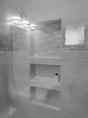 Master Bathroom Renovation, Shower Conversion from Tub — Kitchen Remodeling project by DLM Designer/Remodeler Kitchen And Bath Plus