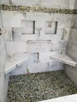 Stone Baths and Showers — Kitchen Remodeling project by Dan Martin Construction LLC