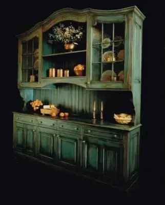 Elegant Personalized Emerald Hutch — Kitchen Remodeling project by Cabinets Etc By Design