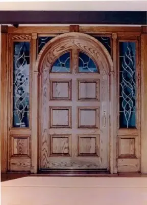 Bespoke Outdoor Wooden Door — Kitchen Remodeling project by Cabinets Etc By Design