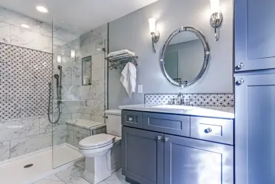 Riveview Restroom Initiative — Kitchen Remodeling project by V & C Cabinet Design