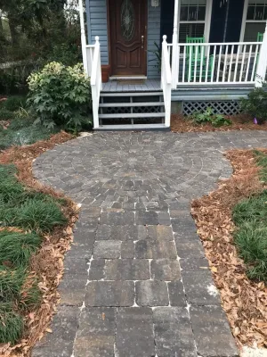 Driveway renovation by Creative Landscapes, Inc.