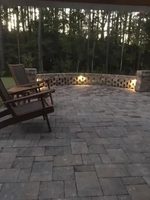 Custom Patio and seating by Creative Landscapes, Inc.