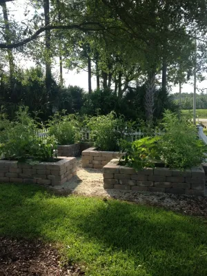 Custom Home Backyard Container Garden by Creative Landscapes, Inc.