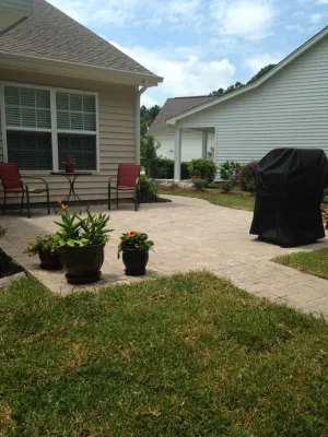 Beautiful Patio & Walkway Addition — Landscape Construction project by Creative Landscapes, Inc. in Myrtle Beach