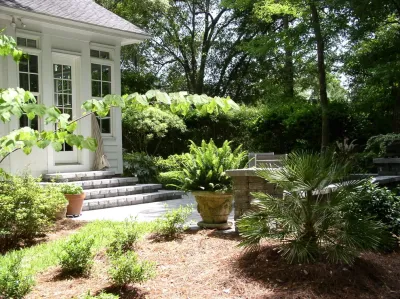 Natural Contemporary Stone Renovation by Creative Landscapes, Inc.