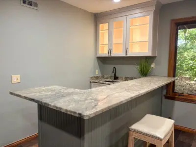 Charming Basement Transformation — Kitchen Remodeling project by Tmc Construction Services INC