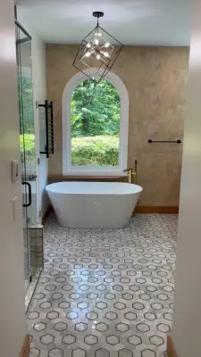 Modern Rustic Master Bath — Kitchen Remodeling project by Custom Professional Remodeling, Inc