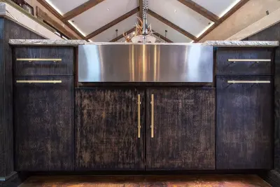 Contemporary and Rustic Hunting Cabin — Kitchen Remodeling project by Greenbrook Design Center