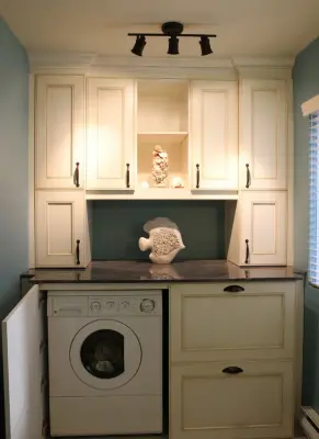 Bespoke Laundry Cabinet Solutions — Kitchen Remodeling project by Premier Cabinets Of Virginia, LLC