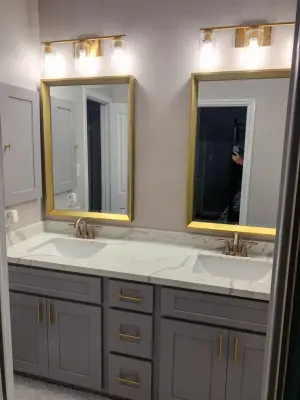 Transitional Bathroom Renovation at Scenic Oaks by C&S Enterprises, LLC