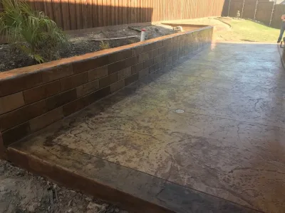 Beaver Creek, Stamped Concrete by Crimson Landscape