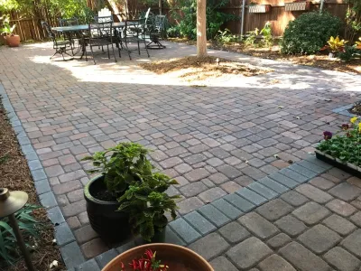 Wyndham, Paver Patio with Landscape by Crimson Landscape