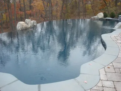 Naturalistic Infinity Edge Pool — Landscape Design project by Bosenberg And Company Landscape Architects