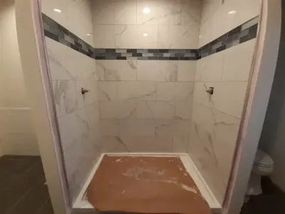 Rainfall — Kitchen Remodeling project by Barefoot Tile
