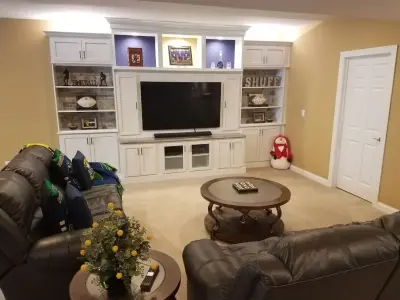 Goshen, IN Family Entertainment and Basement Center — Kitchen Remodeling project by Leatherman Supply Inc
