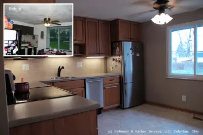 Effortless Transitional Kitchen — Kitchen Remodeling project by Bathroom And Kitchen Services, LLC