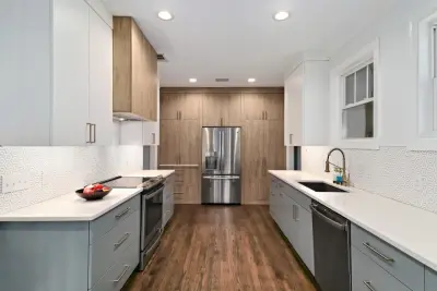 Sleek in Sandbug — Kitchen Remodeling project by Jamestown Designer Kitchens
