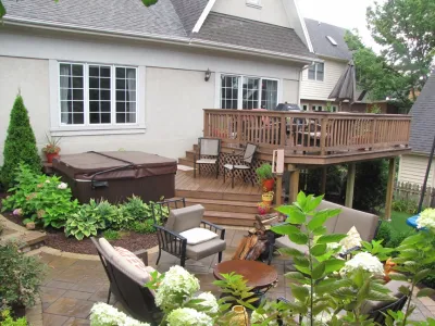 Hot Tub Enclosures — Landscape Construction project by D & M Outdoor Living Spaces