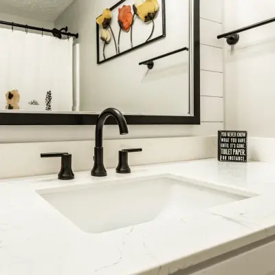 Compact Complete Bathroom — Kitchen Remodeling project by Nicholas Design Build