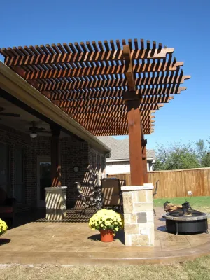 Pergola - Keller, TX — Landscape Construction project by Dallas Outdoor Kitchens & Hardscape