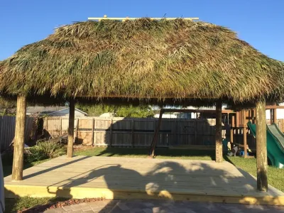 Palmetto Bay Home — Landscape Construction project by Dan The Tiki Man, Inc.