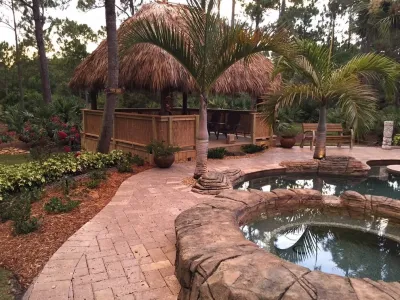 Jupiter Florida Tiki Hut — Landscape Construction project by Dan The Tiki Man, Inc.