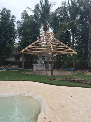 Umbrella — Landscape Construction project by Dan The Tiki Man, Inc.