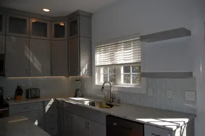 Elegant Grey Kitchen — Kitchen Remodeling project by Mary Vaughn - Lowe's Interiors Project Specialist