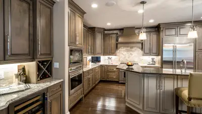 Elegant Kitchen and Expansive Laundry Area — Kitchen Remodeling project by North Shore Kitchen Design Center