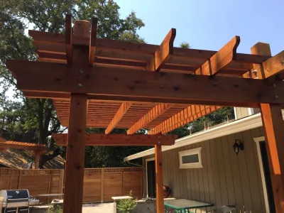 Pergola Patio — Landscape Construction project by Deep Rootz Landscape And Design