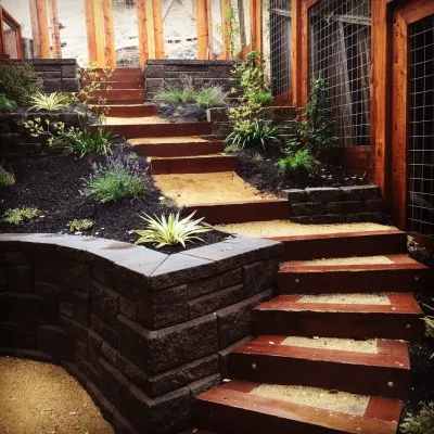 Hot, Hot Hillside — Landscape Construction project by Deep Rootz Landscape And Design