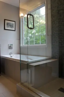 Modern Bathroom in Avondale Estates — Custom Home Builders project by SawHorse Design + Build