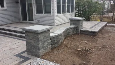 Columns — Landscape Construction project by Diamond Cut Landscape Design in Washington Township
