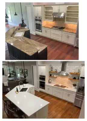 Swann Kitchen and Bathroom Renovation — Custom Home Builders project by The Great American Construction Co.