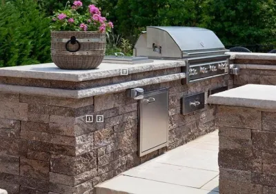 Grill and Patio — Landscape Construction project by Downer Brothers Landscaping, Inc.