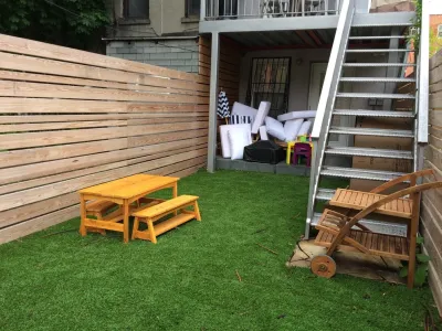 Bedstuy, Brooklyn - Backyard Planter Enhancement — Landscape Construction project by Dragonetti Brothers Landscapes