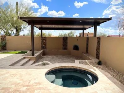 Scottsdale Backyard & Pool Deck Renovation - 90th St Project — Landscape Construction project by Dream Retreats Landscape