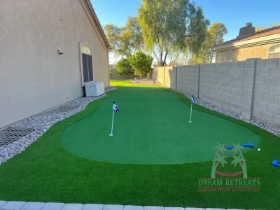Arizona Backyard Renovation - Gilbert - Pace Project — Landscape Construction project by Dream Retreats Landscape