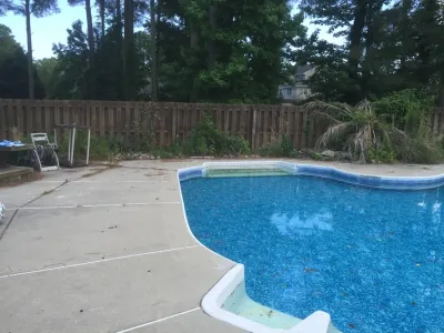 Pool Deck — Landscape Construction project by Dreamscape Designers Landscape Company in Virginia Beach